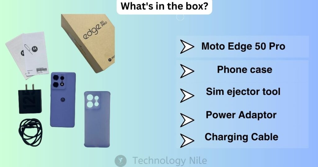 Moto Edge 50 Pro what's in the box?