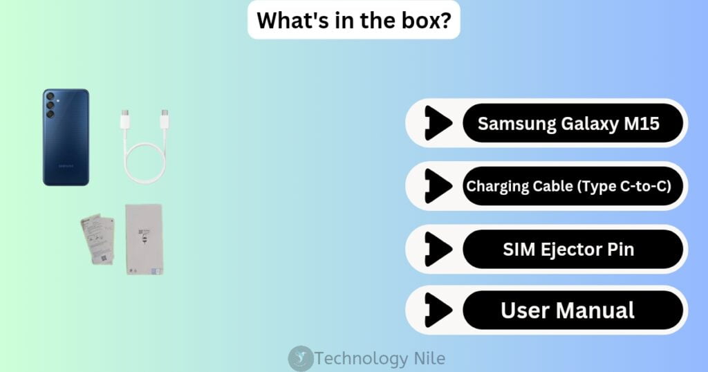 Samsung Galaxy M15 5G What's in the box?