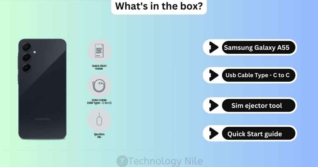 Samsung Galaxy A55 What's in the box?