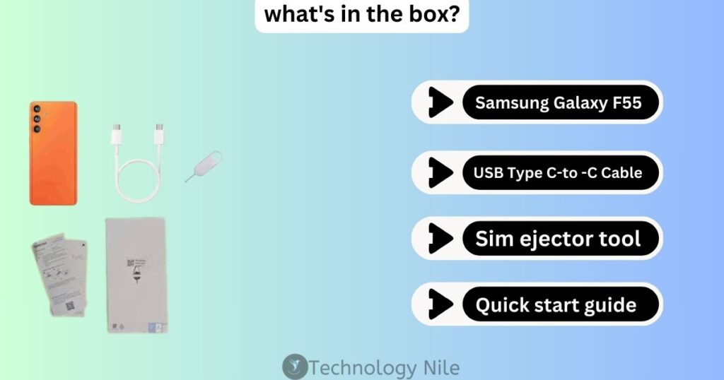 Samsung Galaxy F55 What's in the box?