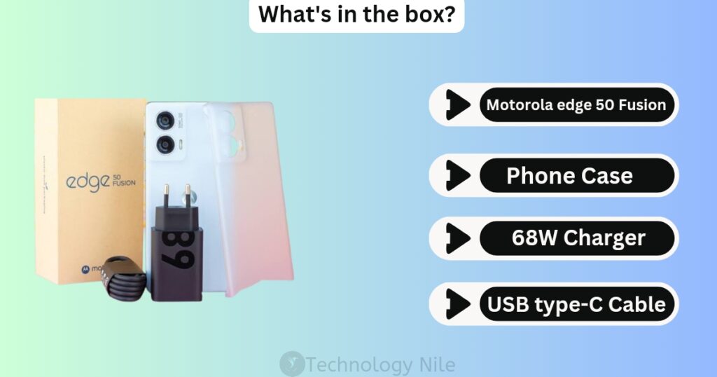 Motorola edge 50 Fusion What's in the box?