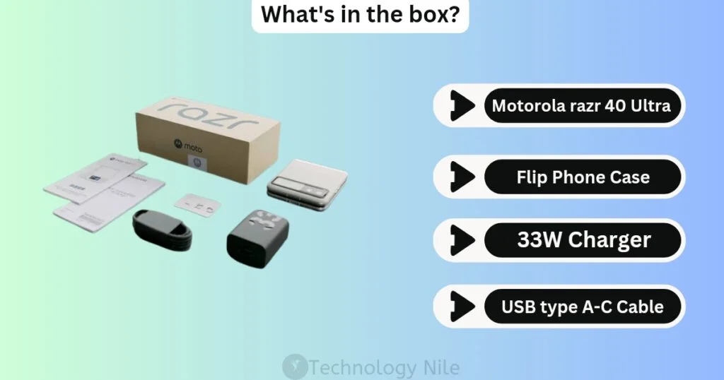 Motorola razr 40 Ultra what's in the box?