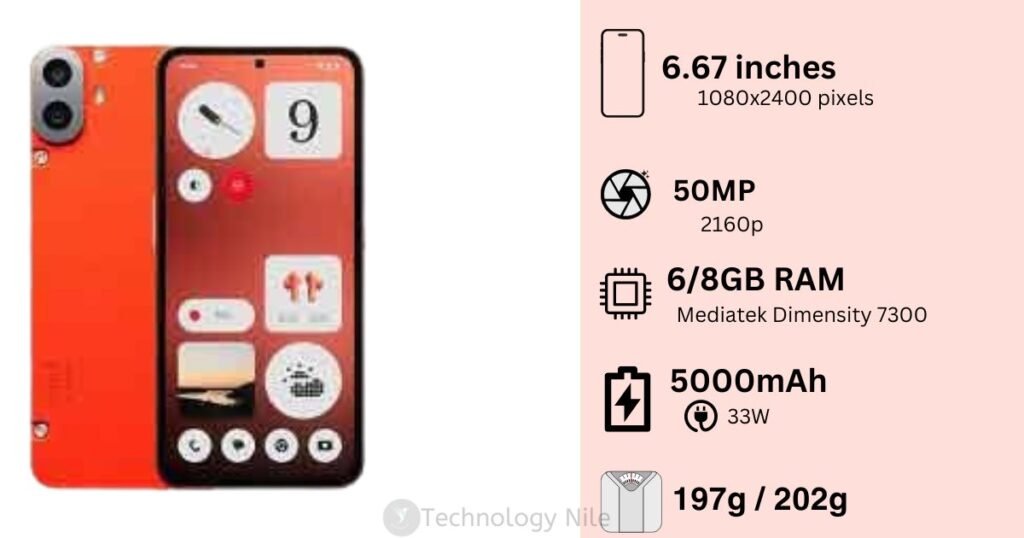 Nothing CMF Phone 1 - Full Specifications