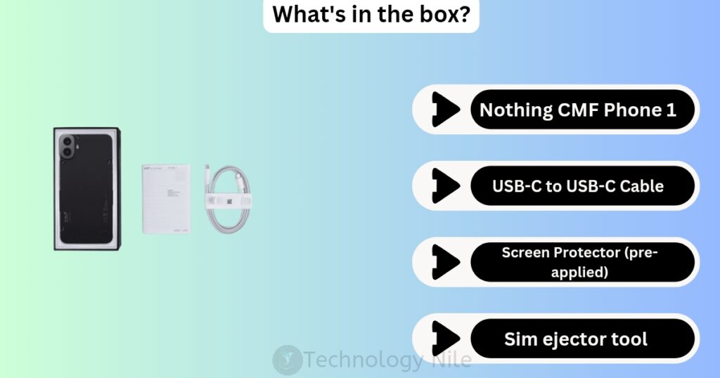 Nothing CMF Phone 1 What's in the box?