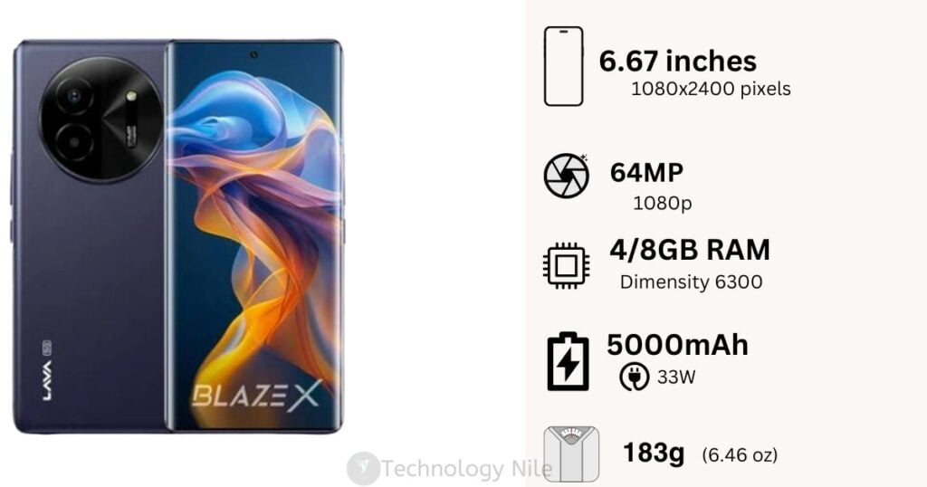 Lava Blaze X Specifications 