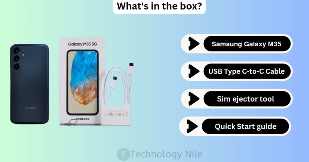 Samsung Galaxy M35 What's in the box?