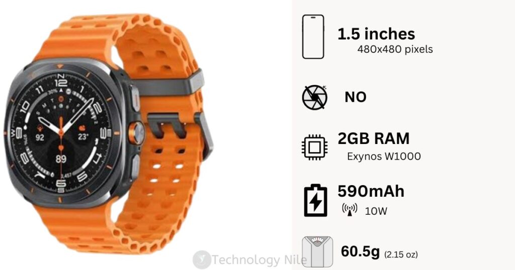 Samsung galaxy watch Ultra specifications 