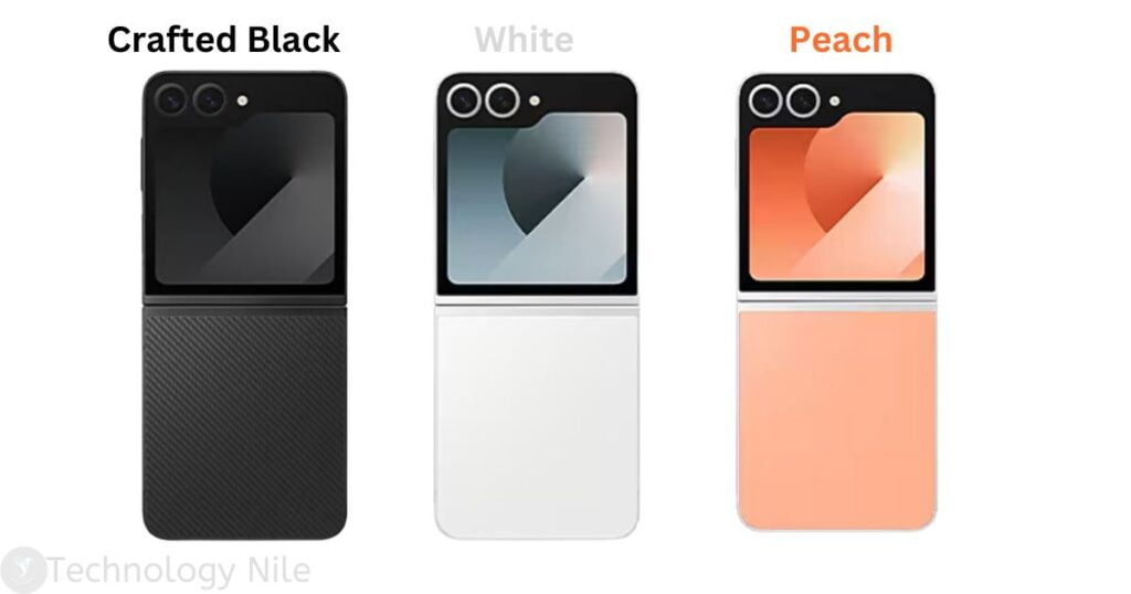 Samsung Galaxy Z flip 6 Colours Options 