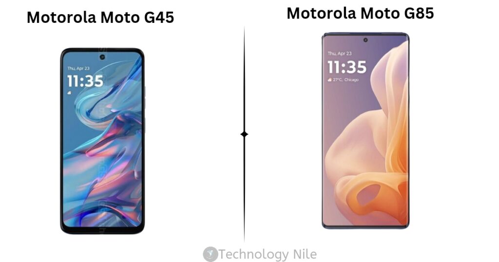 Motorola Moto G45 5G vs Moto G85 5G